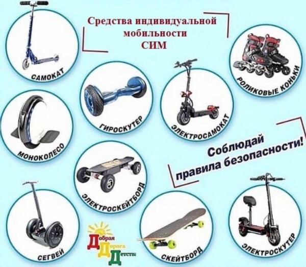 Госавтоинспекция Томского района напоминает о правилах безопасности для пользователей средств индивидуальной мобильности (СИМ).